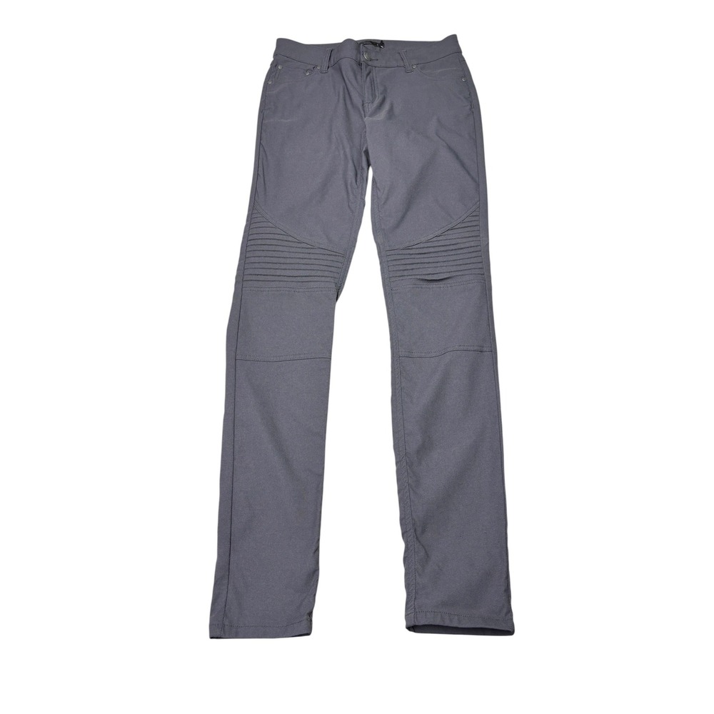 Prana Halle Grey Moto Knee Hiking Pants Womens 8 W30 L32 Tall W4118TL15